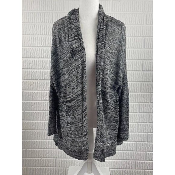 Anthropologie Sparrow Cardigan Medium Open Knit Boho Bonfire Linen - Picture 2 of 10